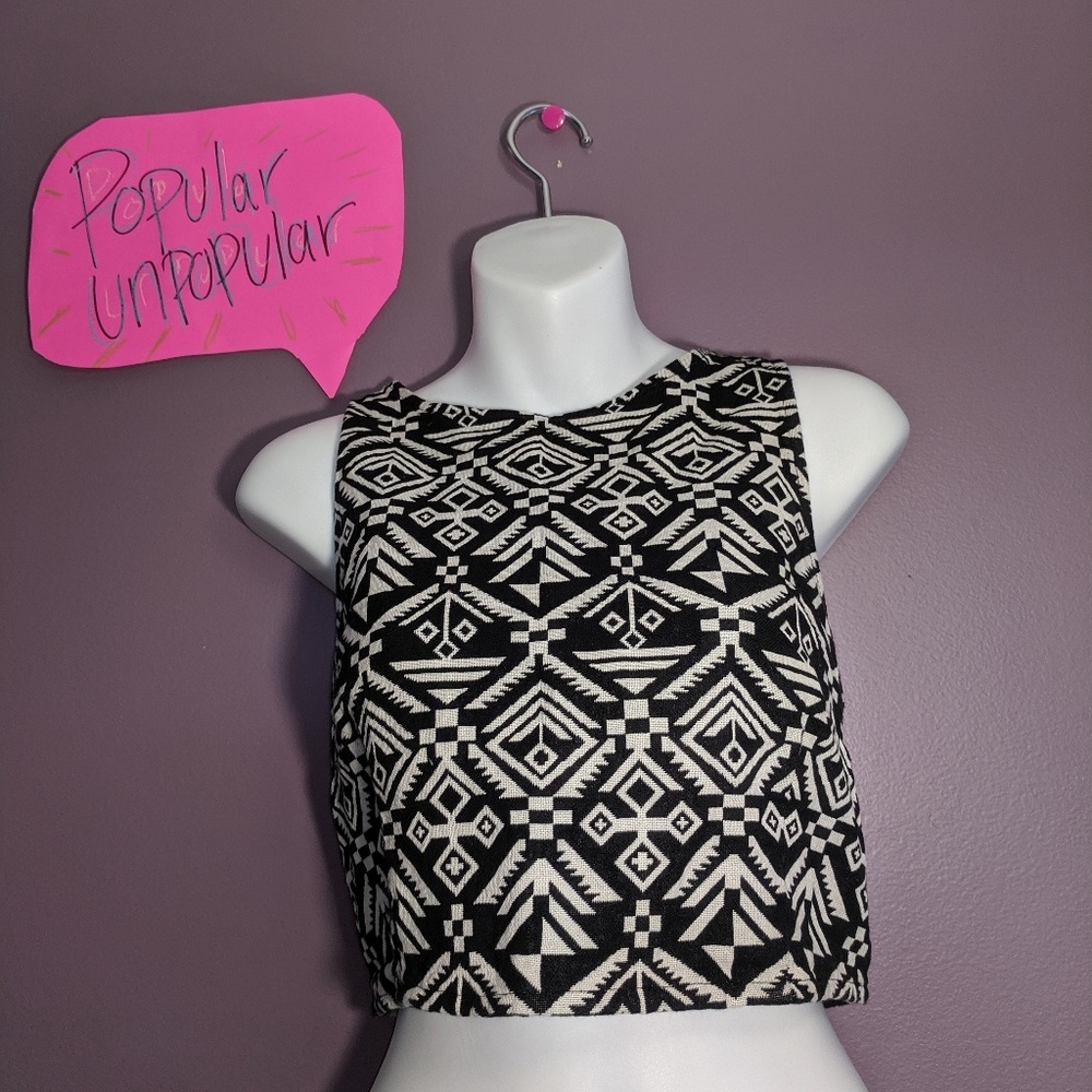 Tribal design crop top